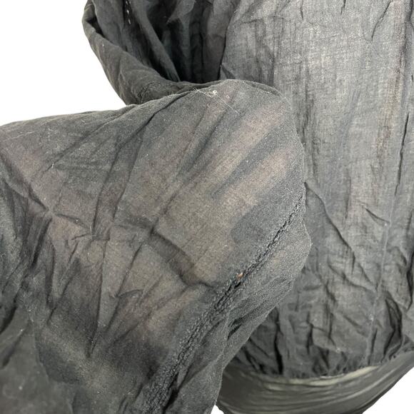 Intimately Free People Sundown Balloon Sleeve Semi-Sheer Bodysuit Black Small - Picture 4 of 6